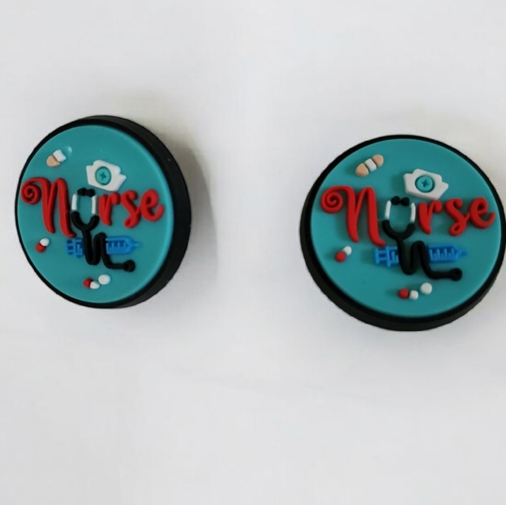 Nurse Croc Charms RN Jibbitz Set Healthcare Nurse Shoe Accessories Scrub Life